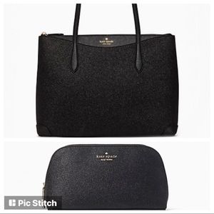 Kate Spade Shimmy Glitter Tote Set
